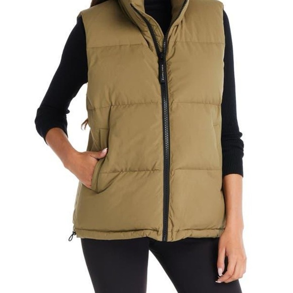 Sanctuary Puffer-Up Down Vest XL Green - Picture 3 of 8